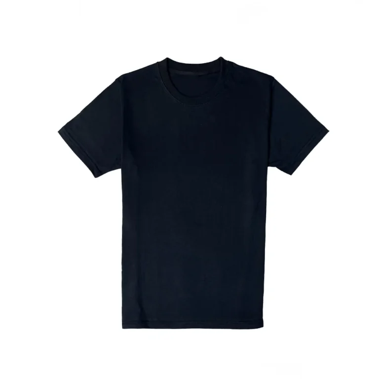 Black-Wholesale-Blank-Jersy-Fabric-T-Shirt