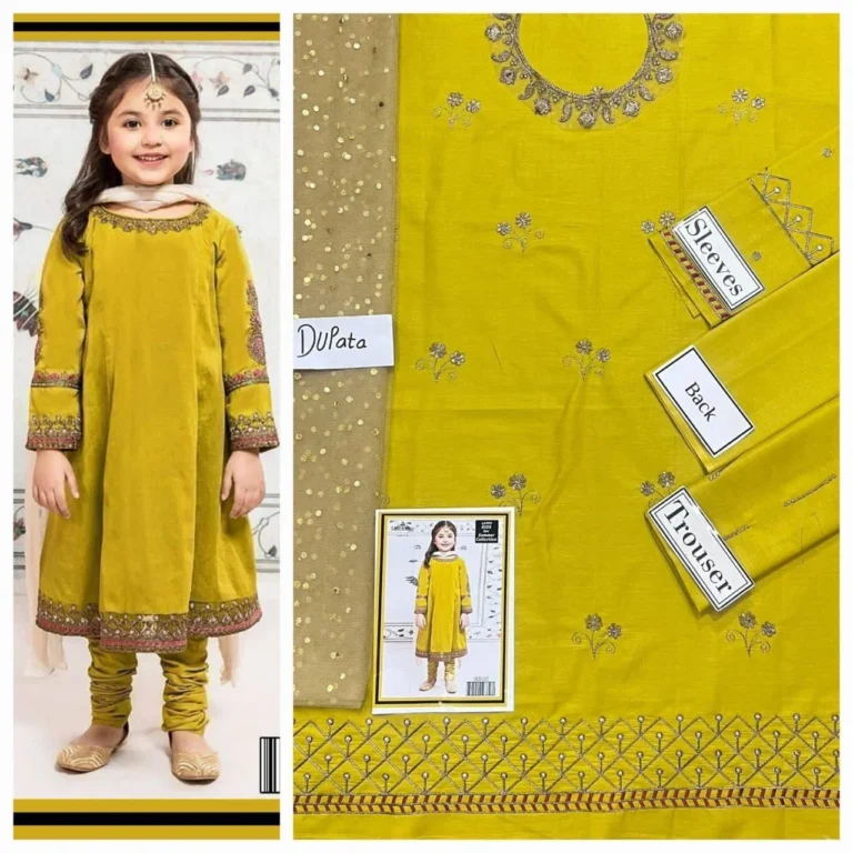 Mustard-Yellow-Kids-Dress-For-Girls