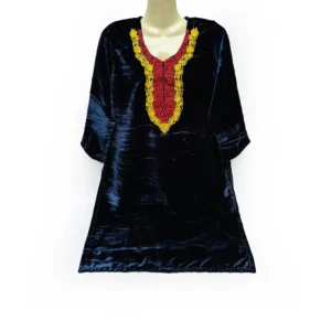 Navy-Blue-embroidered-velvet-Pakistani-clothes-online-canada