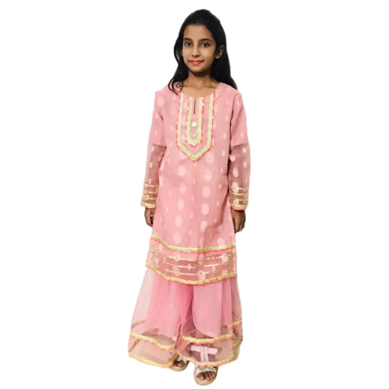 Pink-color-kids-formal-Pakistani-clothes-Canada