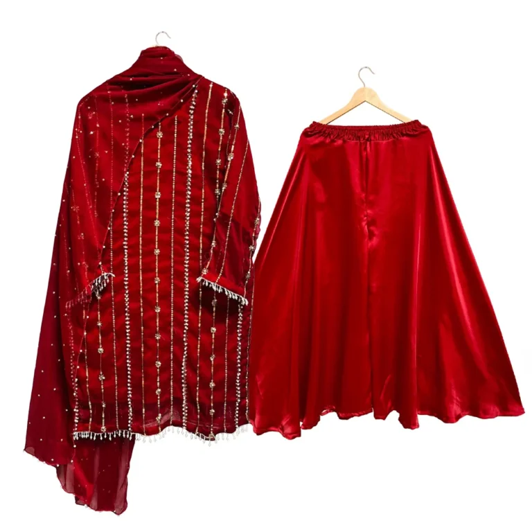 Red-Color-Fancy-Party-Wear-Sharara-Suit-2