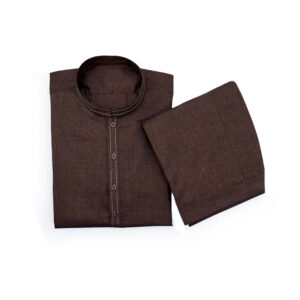 Crater Brown Shalwar Kameez For Men's