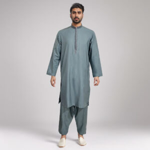 Cool Grey pakistani mens shalwar kameez