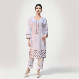 Crisp White co ord sets women pakistan