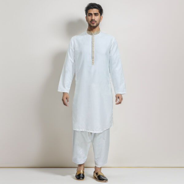 Off-White shalwar kameez mens