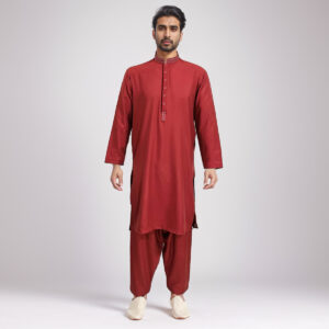 Reddish mens shalwar kameez