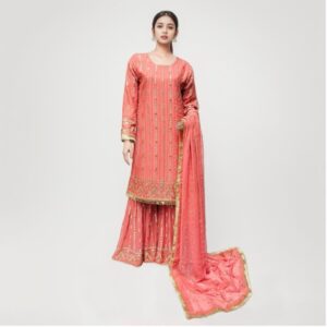 Pink Pakistani Gharara Suit Online