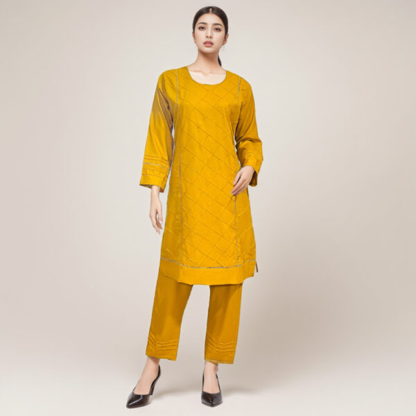 Chrome Yellow co ord set pakistan