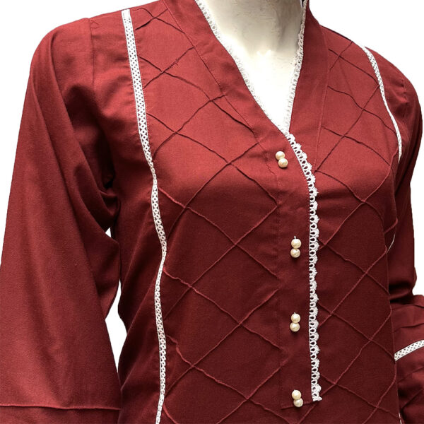 Maroon women co ord set pakistan