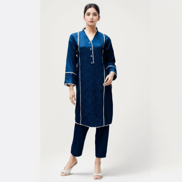 Navy Blue women co ord set pakistan