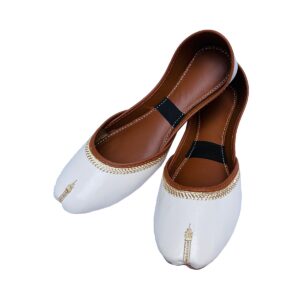 White khussa ladies shoes