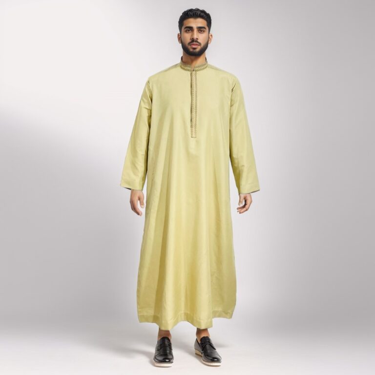 light yellow men's thobes