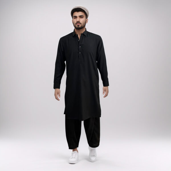 Black pakistani mens shalwar kameez