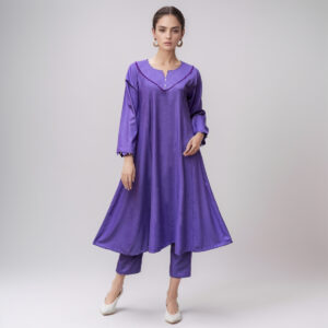 Bluish Purple women co ord set pakistan