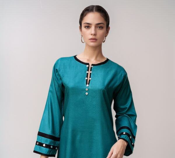 Deep Aqua co ord set pakistan