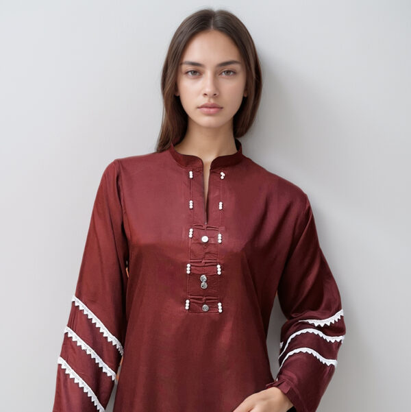 Wine co ord set pakistan