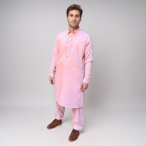 Embroidered Pastel Pink Men's Shalwar Kameez