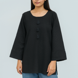 Black Pure cotton chikankari kurti Canada