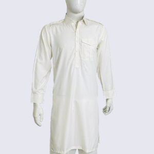 Cream Wash and wear men’s shalwar kameez Canada