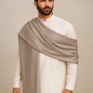 Mushroom men’s pure wool shawl Canada