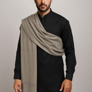 Natural Grey luxury wool shawl for men Canada