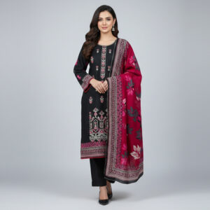 Black Wholesale Linen Pakistani Suit Canada