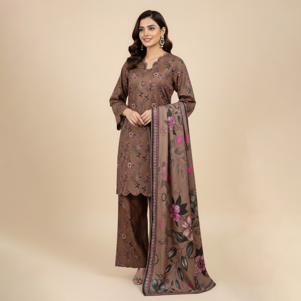 Brownish Wholesale Bin Saeed Lawn Suit Canada