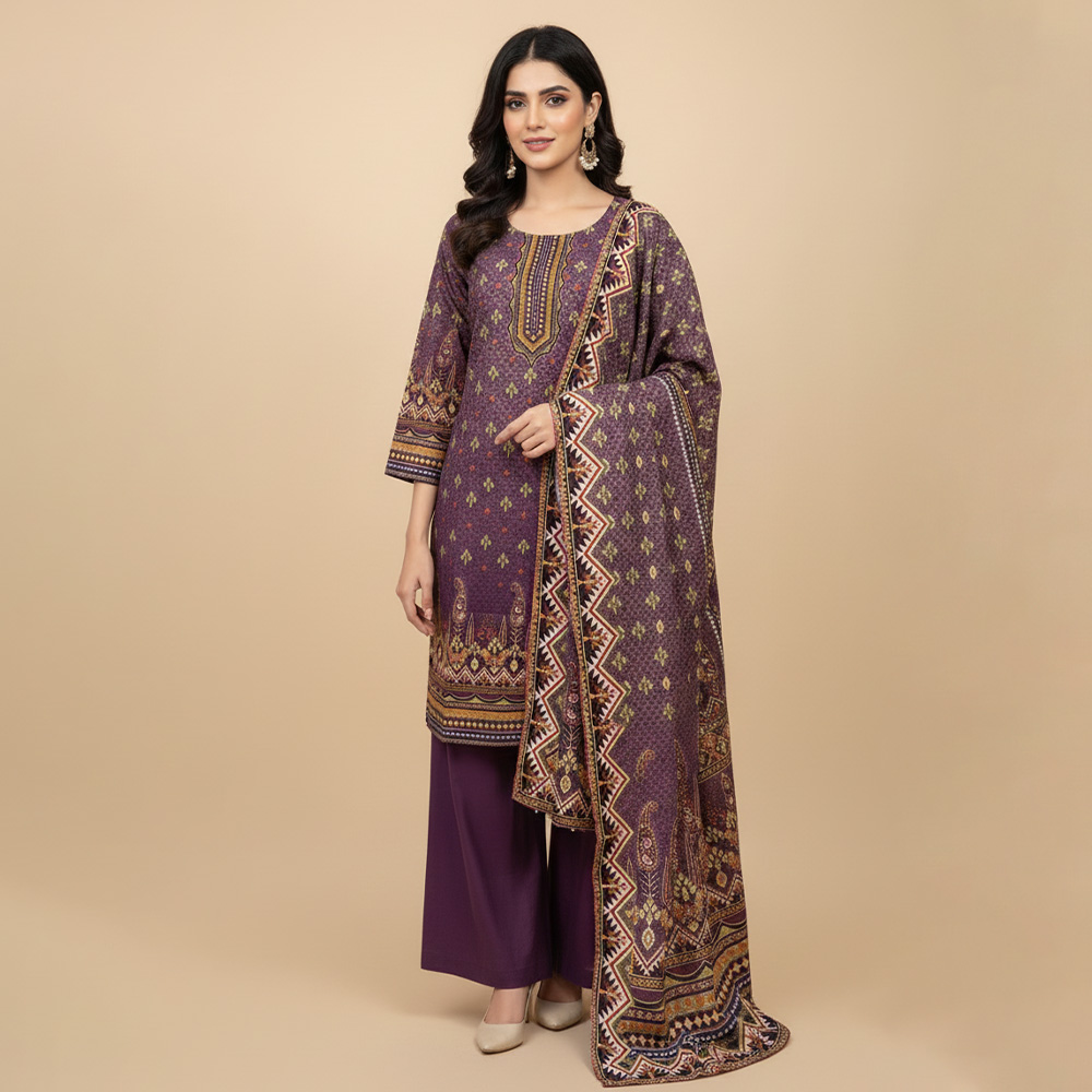 Magenta Wholesale Bin Saeed Lawn Suit Canada