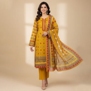 Mustard Wholesale Bin Saeed Lawn Suit Canada