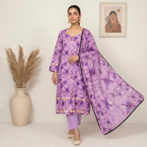 Elegant Lavender Wholesale Pakistani Lawn Suits