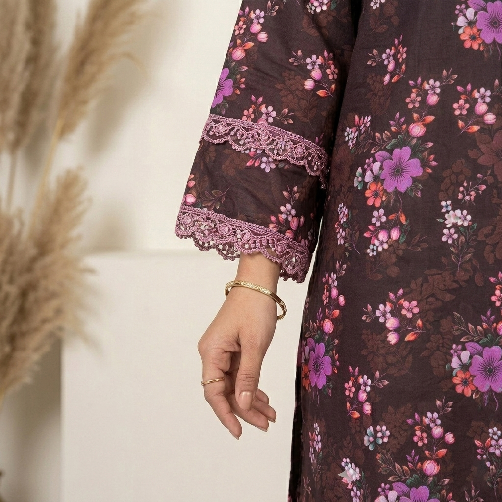 Stylish Chocolate Wholesale Pakistani Lawn Suits