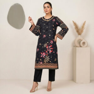 Classic Black 2pc Wholesale Pakistani Linen Suit Canada