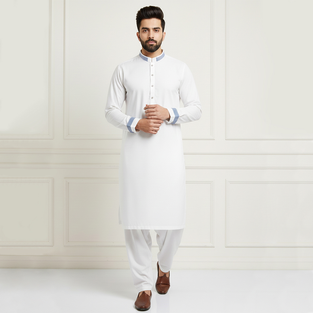 Classic White Ready-made wholesale pakistani salwar kameez toronto supplier
