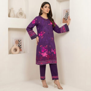 Deep Purple 2-Piece Wholesale Pakistani Linen Suit Canada