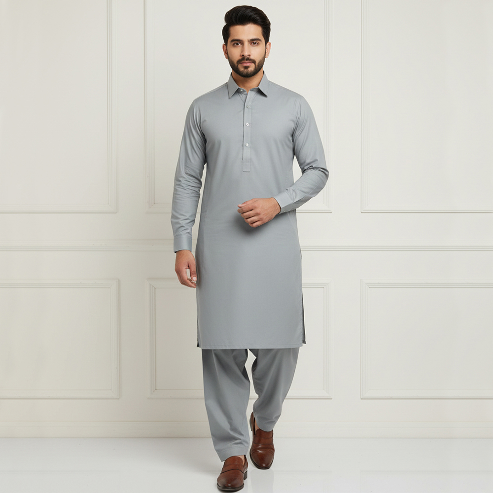Mens Grey wholesale pakistani salwar kameez toronto supplier
