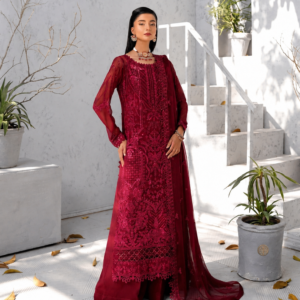 Bright-Red Chiffon Suits Wholesale