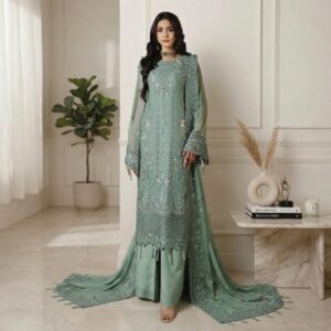 Slate-Green pakistani party wear canada