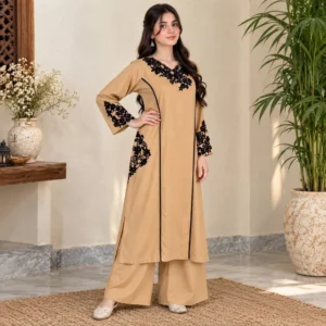 Beige Dhanak Pakistani Suit Canada