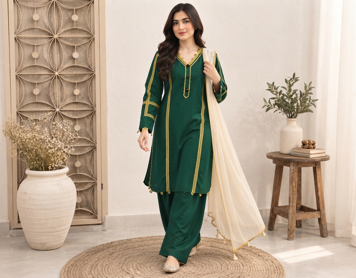 Dark Green Wholesale 3 Piece Suit Canada