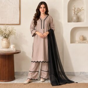 Mauve Pakistani Dhanak Suit Canada