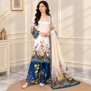 Off-White Pakistani Silk Suit Canada