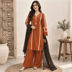 Rust Wholesale Three Piece Suit Canada