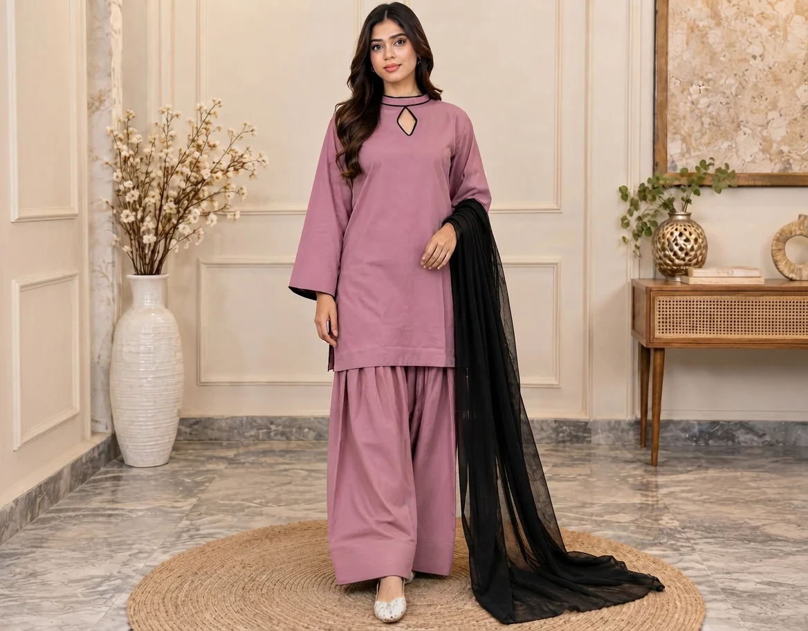 Mauve dhanak suit canada