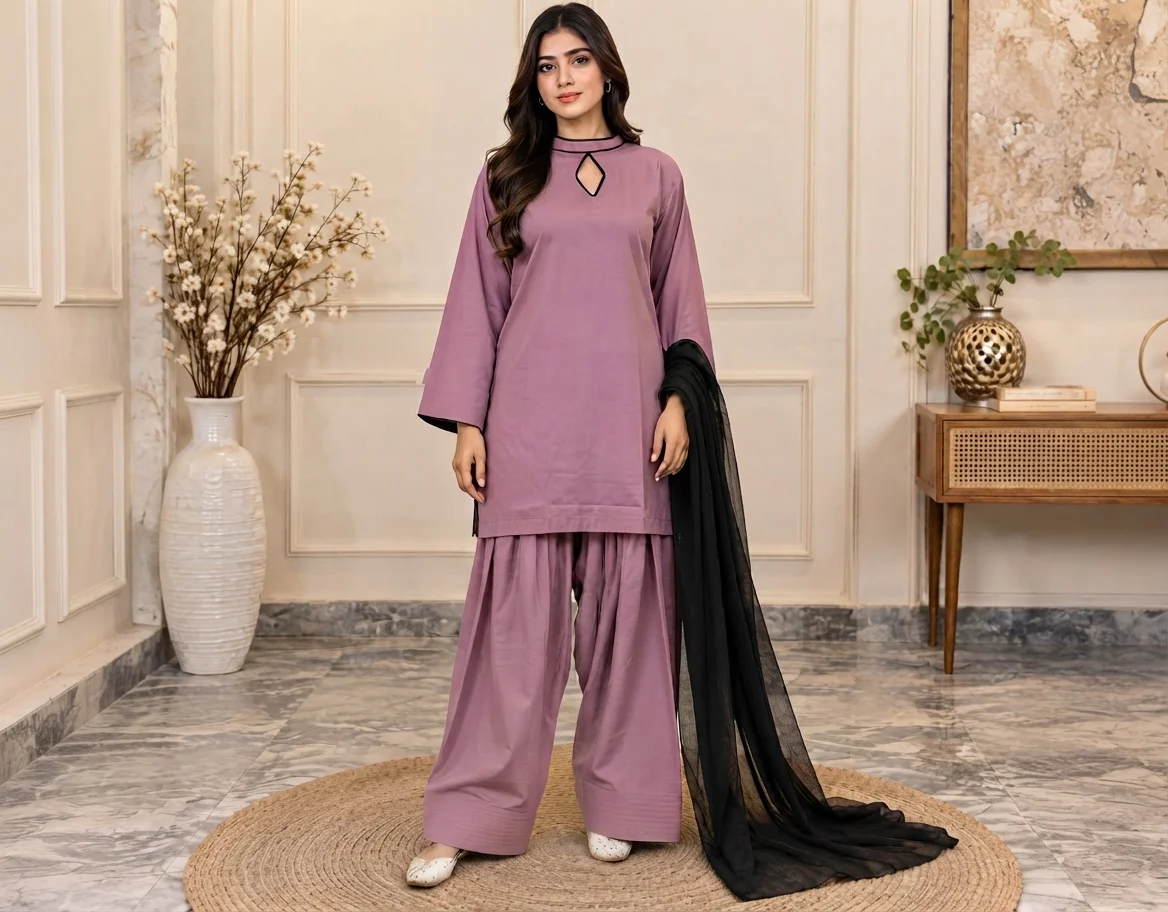 Mauve dhanak suit canada