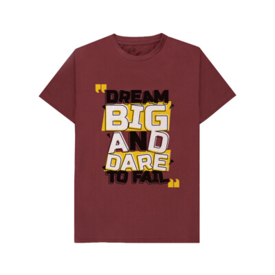 Maroon Graphic Design Tees Custom1