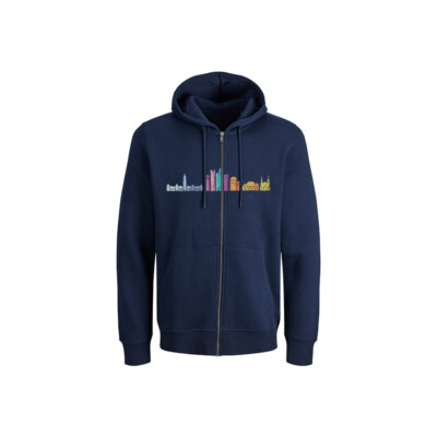 Navy Blue custom hoodies in ottawa