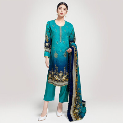 Cyan 3pc ladies pakistani clothes in new york