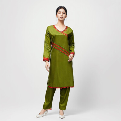 Vibrant green chicago co ord pakistani clothes
