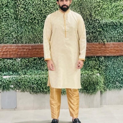 Cream formal mens original pakistani suits wholesale