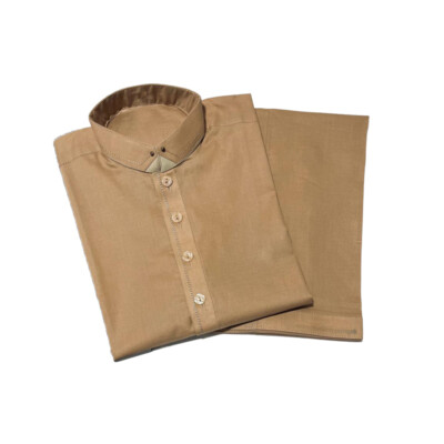 Dark Beige boys Pakistani suits wholesalers in pakistan